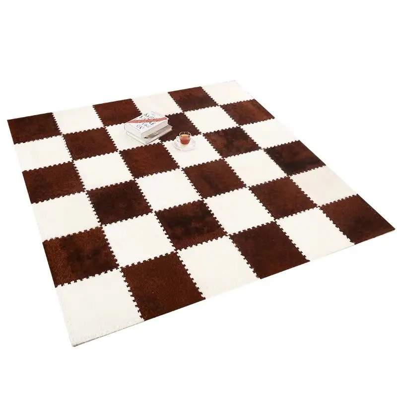 Aimeaji — tapis d'épissure en mousse pour salon et chambre à coucher, accessoire de chevet en daim pour enfants