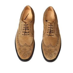 Formal Leather Shoes-men's Genuine Leather Derby with Patchwork and <b>Matte</b> Finish-retro Gentleman's Shoes Height Increasing - Product Image 1