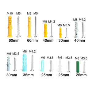 Kit de 482 vis autoperceuses en acier inoxydable et plastique M6, vis d'ancrage pour cloisons sèches, boîte de vis à haute capacité de charge - Product Image 4