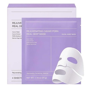 Mascarilla Facial Rejuvenecedora Coreana Biodancce con <span class=keywords><strong>Caviar</strong></span> PDRN, Mascarilla <span class=keywords><strong>Real</strong></span> Deep con Algas Marinas, Mascarilla Calmante y Reafirmante para la Piel, 4 Unidades - Product Image 3