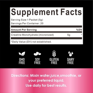 Complément pré-entraînement OLLI en marque propre, créatine monohydrate en poudre, énergie <span class=keywords><strong>BCAA</strong></span>, poudre pré-entraînement, poudre de créatine - Product Image 3