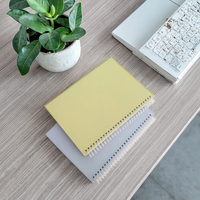 Carnet A5 personnalisé pas cher en similicuir PU pour étudiants, couverture rigide, feuilles épaisses, reliure spirale, papier imprimé UV