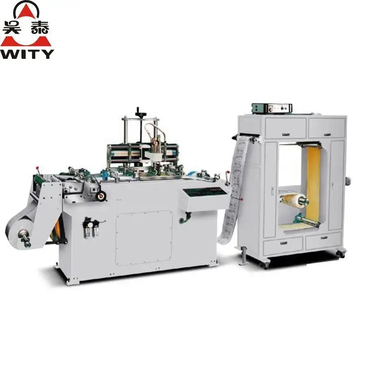 Máquina de impressão de tela adesiva de etiqueta, rolo da impressora da tela de rolo