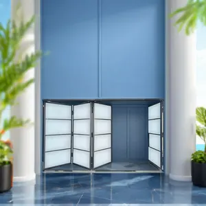Portes pliantes en fer forgé et en verre de style français moderne Surface finie pour les portes d'entrée et les applications de bureau à domicile