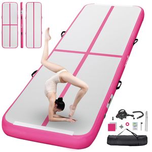 Stokta Şişirilebilir Hava Yolu Matı Kaymaz Darbe Emici PVC Jimnastik Takla Matı Çocuklar Yetişkinler Ev Jimnastiği Antrenmanı için - Product Image 2