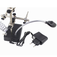 2.5X 7.5X 10XDesktop Magnifier LED 3 in 1 Repair Soldering Station Magnifier Repair Tool
