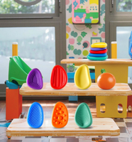 Paquete de 6 Juguetes Sensoriales de Silicona Suave con Textura, Regalos de Silicona Novedosos, Piedras Antiestrés, Juguetes Sensoriales para el Autismo, Juguetes para Calmar la Ansiedad de los Niños