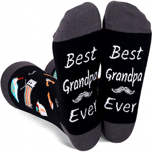 WZ-647 Spring Casual English Letter <strong>SOCKS</strong> Sports Mid-Calf Cotton <strong>Socks</strong> for Husband Son Daughter Friend-Best Gift - Product Image 6