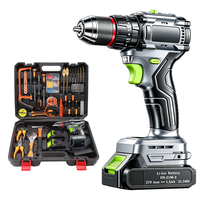Perceuse-visseuse sans fil 21V sans balais, haute puissance, multifonctionnelle, avec batterie au lithium rechargeable, outil électrique domestique