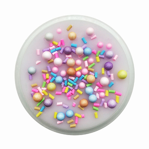 Foam Ball <b>Beads</b> Slime Slices Charms Kit Colorful Glitter Science Slime Kit Clear Barrel Bottle Container Colored Clay Soft Toy - Product Image 5