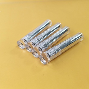 Transparent PETG Plastic <b>Lip</b> Gloss Tubes with Screw Cap Square Bottle 6.8ml Custom Silver Color Cosmetic Packaging - Product Image 4