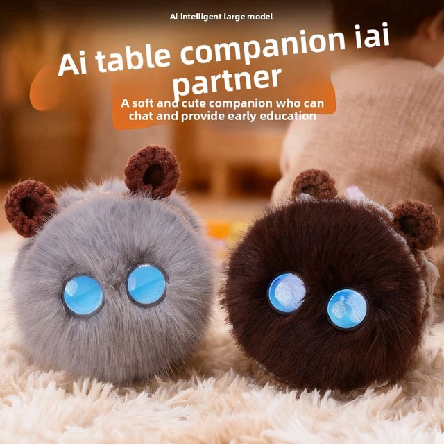 AI Smart Desk Buddy Plush Pendant Voice Chat Companion Early Education Doll