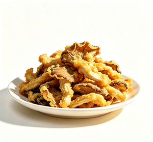 Chips de champignons shiitake croustillants de haute qualité, goût sain et salé, frits sous vide, emballés en boîte - Product Image 1