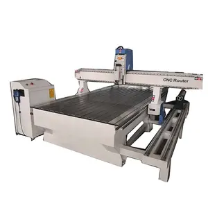 Harga Pabrik Cina Jinan Model 3d Ukiran 4 Sumbu Kontrol Kayu Ukiran Cnc Router dengan Putaran ST1325