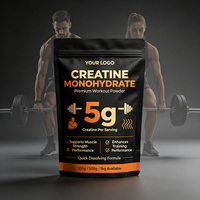 Créatine monohydrate en poudre pure à 99,9 %, 300 g, 60 portions, sans saveur, complément pour la force musculaire et la récupération, fabrication OEM ODM