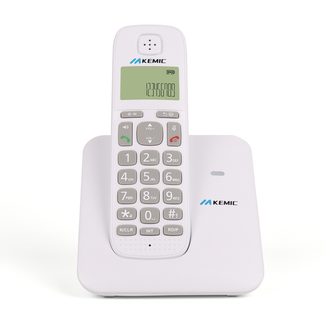 Manufacturer Factory Landline Wireless DECT Cordless Handset Phone with RJ11 Connector for Office