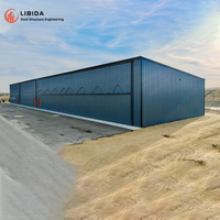 Entrepôt préfabriqué durable, bâtiment métallique préfabriqué, centre de stockage logistique d'usine