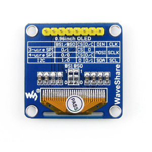 Modul tampilan OLED 0.96 inci 128X64 SPI/I2C Antarmuka SSD1306 papan layar LCD Pinheader vertikal - Product Image 4