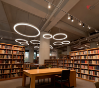 Lumière linéaire annulaire LED à intensité variable, corps en aluminium, indice de protection IP20, connexion rapide, 30W, pour bureau et commerce, avec garantie de 5 ans