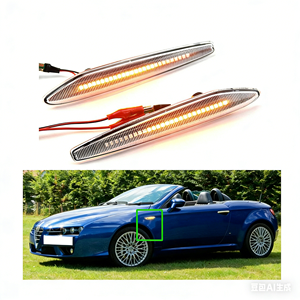 Luz LED Dinámica de Señalización Lateral para Alfa Romeo 159 Brera Spider <span class=keywords><strong>Tipo</strong></span> 939, Lámpara de Señal de Giro Secuencial - Product Image 5