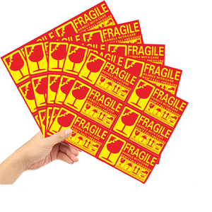 300pcs Acrylic chống thả dính Hộp Nhãn dán mong manh mục cảnh báo nhãn không thả không nhấn xử lý nhãn dán - Product Image 1