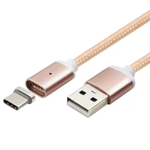 Magnetic 2-in-1 Aluminum Housing Type-C Cable Female-Male Switch Portable Data Cable