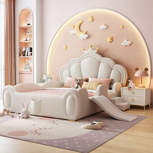 Cama Infantil Tapizada Simple y Colorida, con Armazón de Madera Maciza, 3 Cajones de Almacenamiento, Cama Individual Suave para Niños y Niñas - Product Image 5
