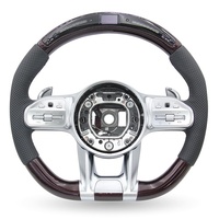 Setir Kemudi LED Serat Karbon untuk Mercedes Benz AMG C219 W219 W166 W118 X156 E53