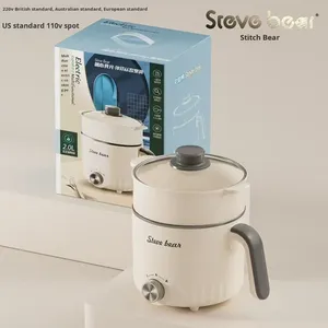 Cuisinière électrique multifonctionnelle 1.8L 110V/220V Mini Hot Pot Ménage Auto-Thermostat Contrôle Mécanique Verre Nouilles Cuisson - Product Image 4