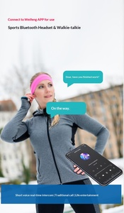 VIEFONG V25 Newmine 2026 <span class=keywords><strong>Micro</strong></span>-casque sans fil à tour de cou avec interphone <span class=keywords><strong>SOS</strong></span> pour casque 5.3, spécial course, réduction de bruit stable - Product Image 5