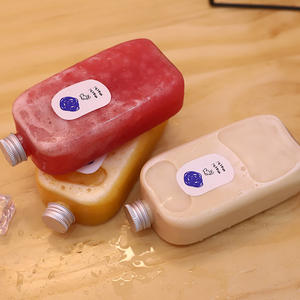 Bouteille carrée vide en PET de 350 ml de qualité alimentaire NH H pour jus et boissons, contenants originaux pour thé et boissons 10 OZ - Product Image 1