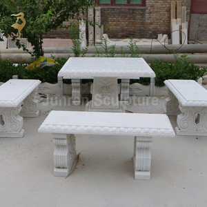 Stile moderno in marmo panche commemorative pietra di calce materiale <span class=keywords><strong>per</strong></span> giardino Hotel arredamento - Product Image 5