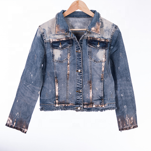 2023 New Arrivals Women Denim Jean <strong>Jacket</strong> Manufacturer Wholesale Price <strong>Plus</strong> <strong>Size</strong> Women's Denim <strong>Jackets</strong> - Product Image 1