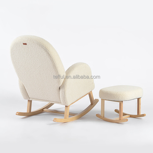 Silla Mecedora Moderna de Madera para Bebés, para Lactancia Nocturna, Diseño Portátil - Product Image 2