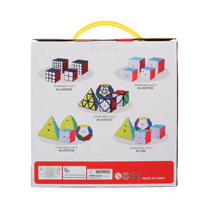 Top Venda ABS Educacional Eco-friendly Qiyi Velocidade Cube Set qiyi Plástico Janela Box Imagem Brinquedo Educacional Cubos Mágicos 3 + - Product Image 3