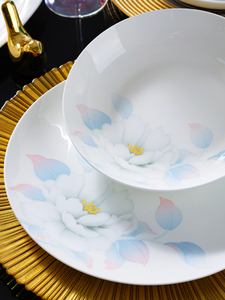 Керамическая коллекция цветущих оттенков-расписанная вручную посуда под глазурью, роскошный новый домашний подарочный набор - Product Image 4