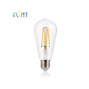 アンビエンスエレガントなバイブクリアガラスLEDエジソン電球ST58 4W 2700K非調光可能E27 470lm装飾電球 - Product Image 1