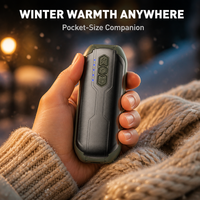 Chauffe-mains magnétique rechargeable 6000 mAh, 3 modes d'éclairage, logo personnalisé OEM ODM, chauffe-mains réutilisable, cadeau pour l'hiver, le camping en plein air