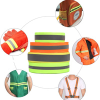 Sangles en polyester réfléchissantes haute visibilité personnalisées, accessoires textiles à coudre