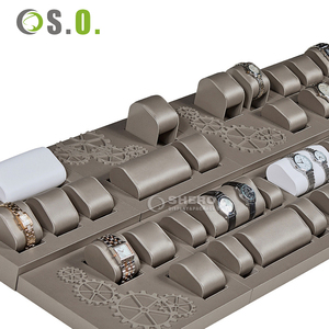 แท่นวางนาฬิกาหนัง PU คุณภาพสูงแบบกำหนดเองได้ พร้อมที่จัดระเบียบนาฬิกา - Product Image 4