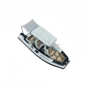 <span class=keywords><strong>Bateau</strong></span> ponton en aluminium 580 cm, best-seller, noir et blanc, avec PVC robuste et grand <span class=keywords><strong>cockpit</strong></span> - Product Image 1