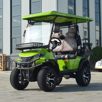 Voiturette de golf électrique Leibin à fonctionnement silencieux, 4 places, 3,5-7,5 kW, batterie au lithium 50-72 V, 30-50 km/h, autonomie de 90 km, conforme à la réglementation routière américaine