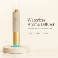 Diffuseur d'arômes de luxe 2026 sans eau, rechargeable, en alliage d'aluminium, système de nébulisation pour spa