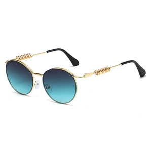 Lunettes de soleil rondes à monture complète UV400, style punk, unisexe, protection solaire, mode adulte - Product Image 3