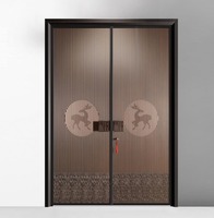 Portails d'entrée en aluminium coulé Prima Villa, qualité supérieure, porte antivol, design moderne pour extérieur, peinture électrostatique