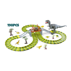 Juguete Creativo, Set Orbital <span class=keywords><strong>Paradise</strong></span> de 24 Piezas de Plástico ABS, Rieles para Ensamblar, Pista de Dinosaurios para Niños, Educación Temprana - Product Image 1