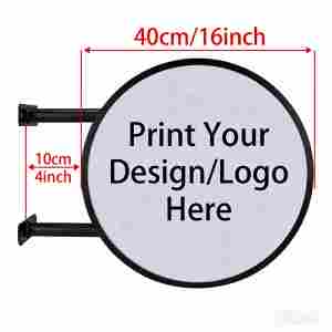 Enseigne lumineuse circulaire personnalisée pour magasin de détail, enseigne pour centres commerciaux, boîte à lumière LED double face en acrylique pour publicité extérieure - Product Image 6