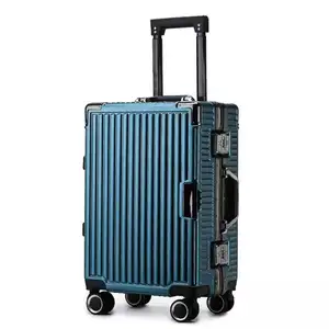 旅行荷物2ピーストロリー荷物セットスーツケース工場卸売PCユニセックススタイルスピナーロック