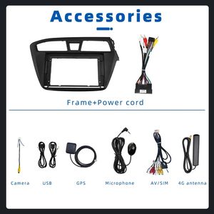 Reproductor Multimedia para Auto con Android Auto, Carplay y Mirror Link, para <span class=keywords><strong>Hyundai</strong></span> <span class=keywords><strong>I20</strong></span> 2018 2019, con Navegación GPS, WiFi y Bluetooth - Product Image 4