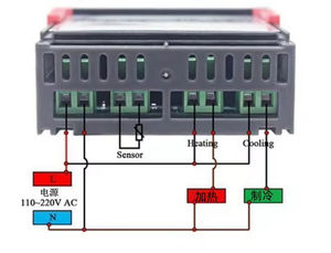 थर्मोस्टेट STC-1000 एक्वेरियम हैचिंग समुद्री भोजन मशीन इलेक्ट्रॉनिक डिजिटल डिस्प्ले माइक्रोकंप्यूटर तापमान नियंत्रक स्विच - Product Image 3